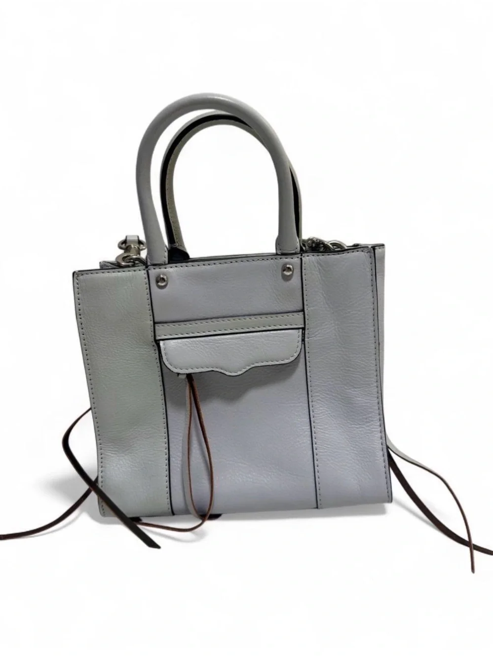 Light blue mini Rebecca Minkoff crossbody